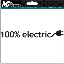 naklejka-na-auto-100percent-electric-elektryczny-2x15