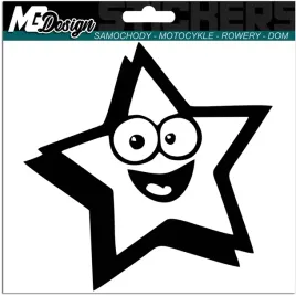 gwiazdka-stars-usmiech-naklejka-na-auto-25x25cm