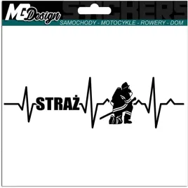 naklejka-na-samochod-straz-linia-zycia-28x8