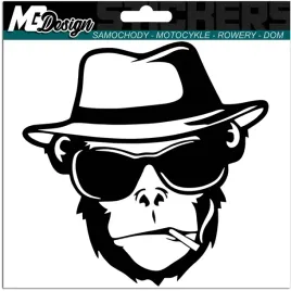 naklejka-na-auto-malpa-w-kapeluszu-monkey-15x15