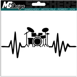 naklejka-na-auto-puls-zycia-perkusja-drums-6x15