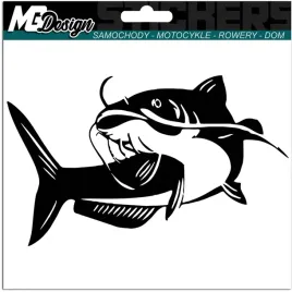 naklejka-na-samochod-wedkowanie-ryba-sum-fish-15x9