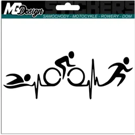 naklejka-na-samochod-puls-zycia-triathlon-6x15