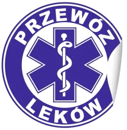 naklejka-na-samochod-przewoz-lekow-20cm