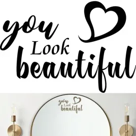 naklejka-na-lustro-you-look-beautiful-13x20