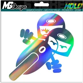 naklejka-na-samochod-motyw-motocyklisci-hologram