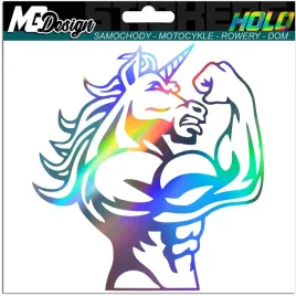 naklejka-na-samochod-jednorozec-silny-kon-hologram