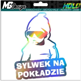 sylwek-na-pokladzie-naklejka-na-szybe-hologram