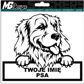 naklejka-na-samochod-pies-golden-retriever-imie