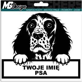 naklejka-na-samochod-pies-springer-spaniel-imie