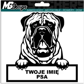 naklejka-na-samochod-auto-pies-bullmastiff-imie
