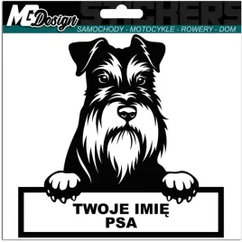 naklejka-na-samochod-auto-pies-schnauzer-imie