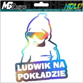 ludwik-na-pokladzie-naklejka-na-szybe-hologram