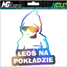 leos-na-pokladzie-naklejka-na-szybe-hologram