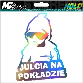 julcia-na-pokladzie-naklejka-na-szybe-hologram