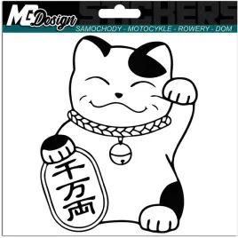naklejka-na-samochod-maneki-neko-kot-kotek-13x16