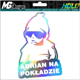 adrian-w-samochodzie-naklejka-na-szybe-hologram