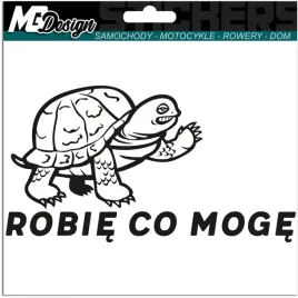 naklejka-na-samochod-zolw-robie-co-moge-10x19-cm