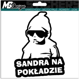 sandra-w-samochodzie-naklejka-auto-18x14-kolor
