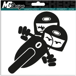 naklejka-na-samochod-motyw-motocyklisci-14x15-cm