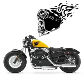 naklejka-na-motor-motyw-plonaca-czaszka-23x26-cm