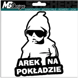 arek-w-samochodzie-naklejka-auto-18x14-kolor