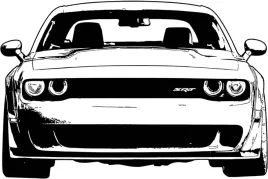 naklejka-na-sciane-dodge-chellenger-150x99cm