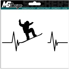 naklejka-puls-linia-zycia-snowboard-deska-22x11