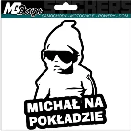 michal-w-samochodzie-naklejka-w-aucie-18x11-kolory