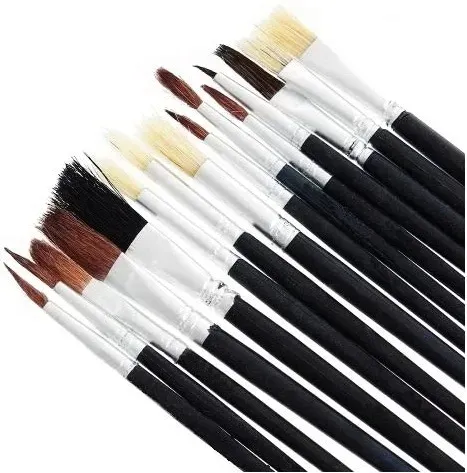 PĘDZLE 15 szt ARTIST BRUSH ZESTAW NATURALNE WŁOSIE
