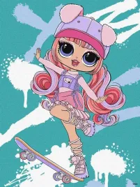 malowanie-po-numerach-tweens-lol-skate-dance