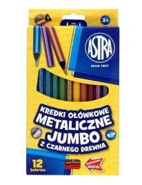 kredki-olowkowe-jumbo-metaliczne-czarne-drewno-12kolory-z-temperowka