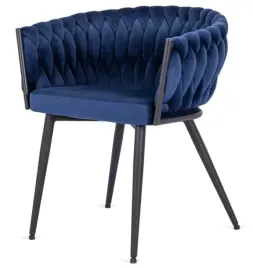 krzeslo-plecione-lugano-fotel-treccia-blue-velvet-smoke-lugano