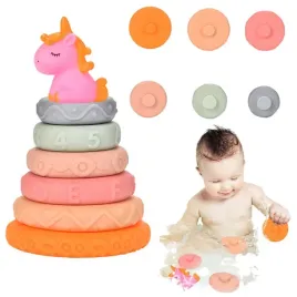 piramidka-wieza-dla-malucha-gumowe-miekkie-klocki-jednorozec-lean-toys