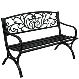 lawka-ogrodowa-taras-ogrod-parkowa-metalowa-oparcie-zdobiona-czarna-127-cm