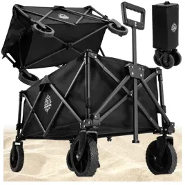 wozek-ogrodowy-plazowy-skladany-wagen-czarny