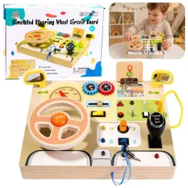 interaktywna-tablica-manipulacyjna-edukacyjna-drewniana-kierownica-kluczyk