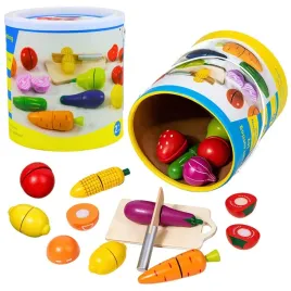 drewniany-zestaw-owocow-warzyw-do-krojenia-deska-bezpieczny-noz-wiadro-13el