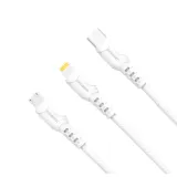 kabel-3w1-1m-usb-micro-usb-lightning-usb-c-denmen-d05e-bialy