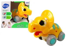 dinozaur-na-kolkach-zolty-triceratops-figurka