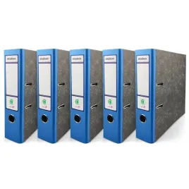 segregator-dzwigniowy-a4-ekobox-75mm-marmur-grzbiet-niebieski-5szt-szeroki
