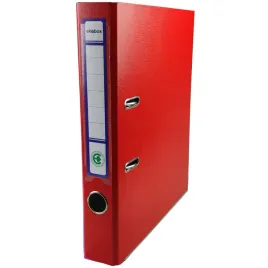 segregator-biurowy-a4-ekobox-50mm-czerwony-waski-cienki-dzwigniowy