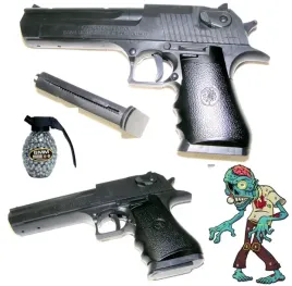 pistolet-na-kulki-bron-magnum-pistolety-srebrny-kulki-i-tarcza