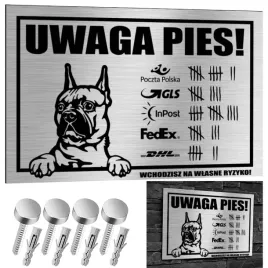 nierdzewna-tabliczka-uwaga-pies-buldog-francuski-30x20-aluminium