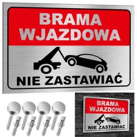 nierdzewna-tabliczka-brama-wjazdowa-nie-zastawiac-30x20-aluminium