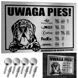 nierdzewna-tabliczka-uwaga-pies-bullmastiff-30x20-aluminium