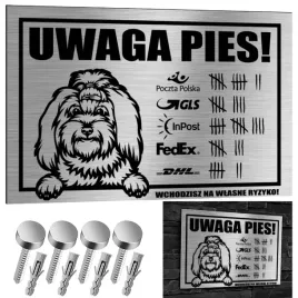 nierdzewna-tabliczka-uwaga-pies-maltanczyk-30x20-aluminium