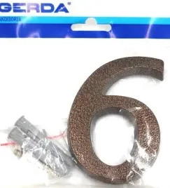 cyfra-6-9-aluminiowa100mm-miedz-antyczna