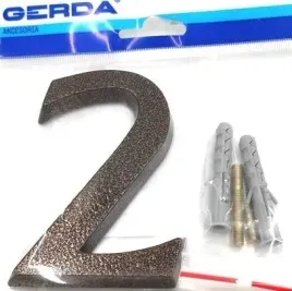 cyfra-2-aluminiowa-100mm-miedz-antyczna