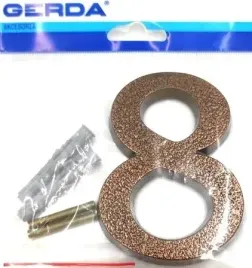 cyfra-8-aluminiowa-100mm-miedz-antyczna